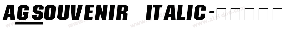 AG_Souvenir Italic字体转换